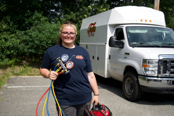 Tasha Fuels & Propane HVAC Technician and service van