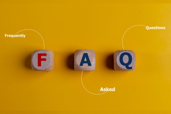 FAQ spelled using wooden letter blocks depicting questions about propane delivery