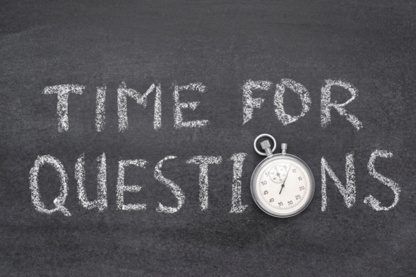 time for questions on a chalkboard depicting furnace and boilers FAQs