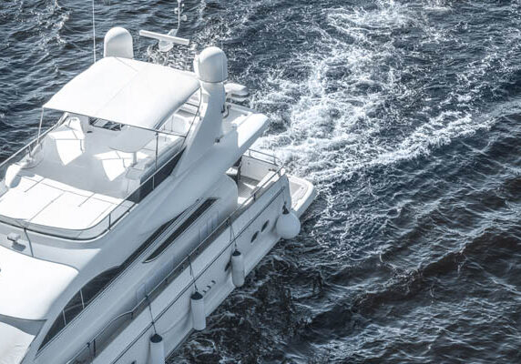 white boat sailing on blue ocean depicting marine fuel supply